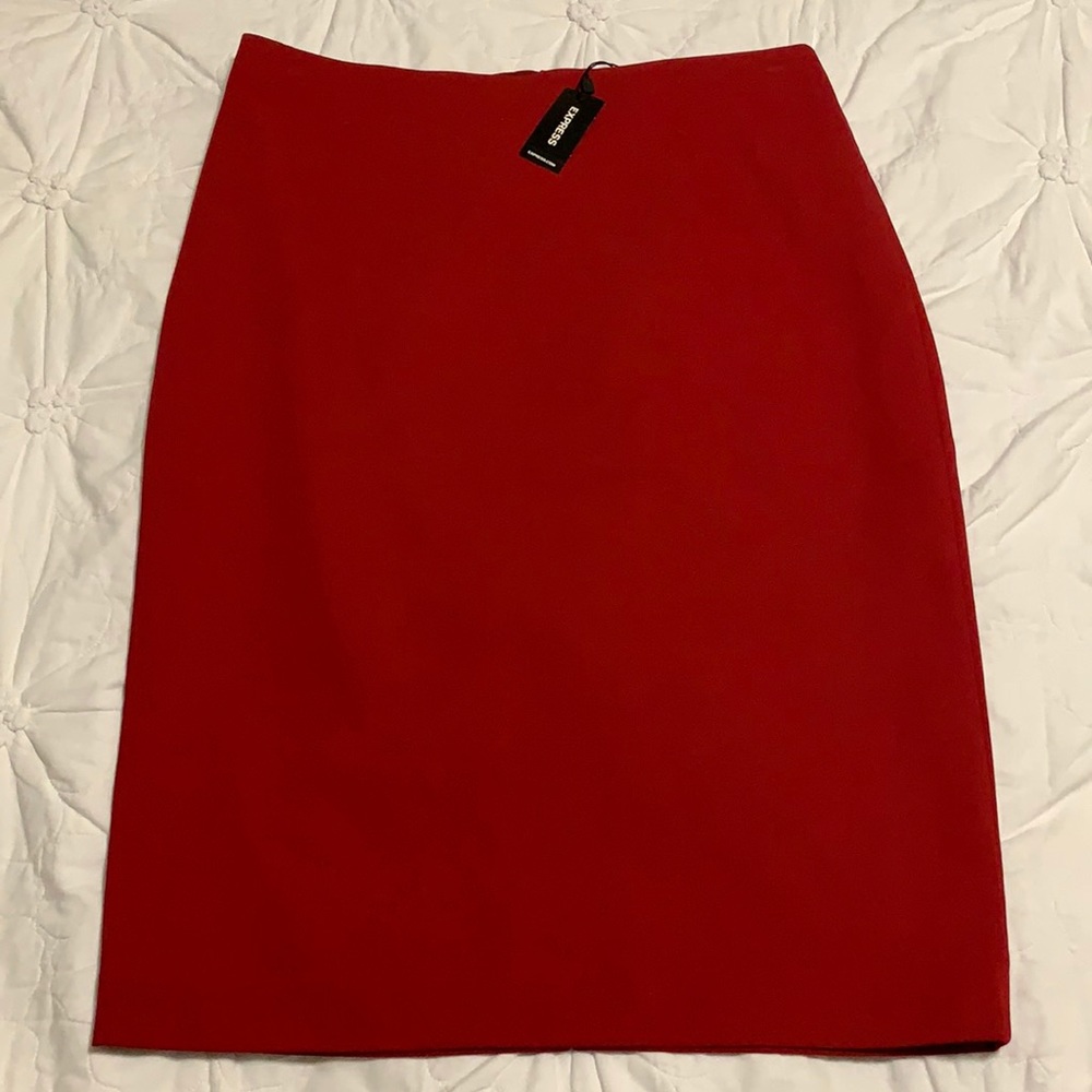Express red skirt
